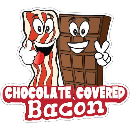 Chocolate Covered Bacon 2 Decal Concession Stand Food Truck Sticker